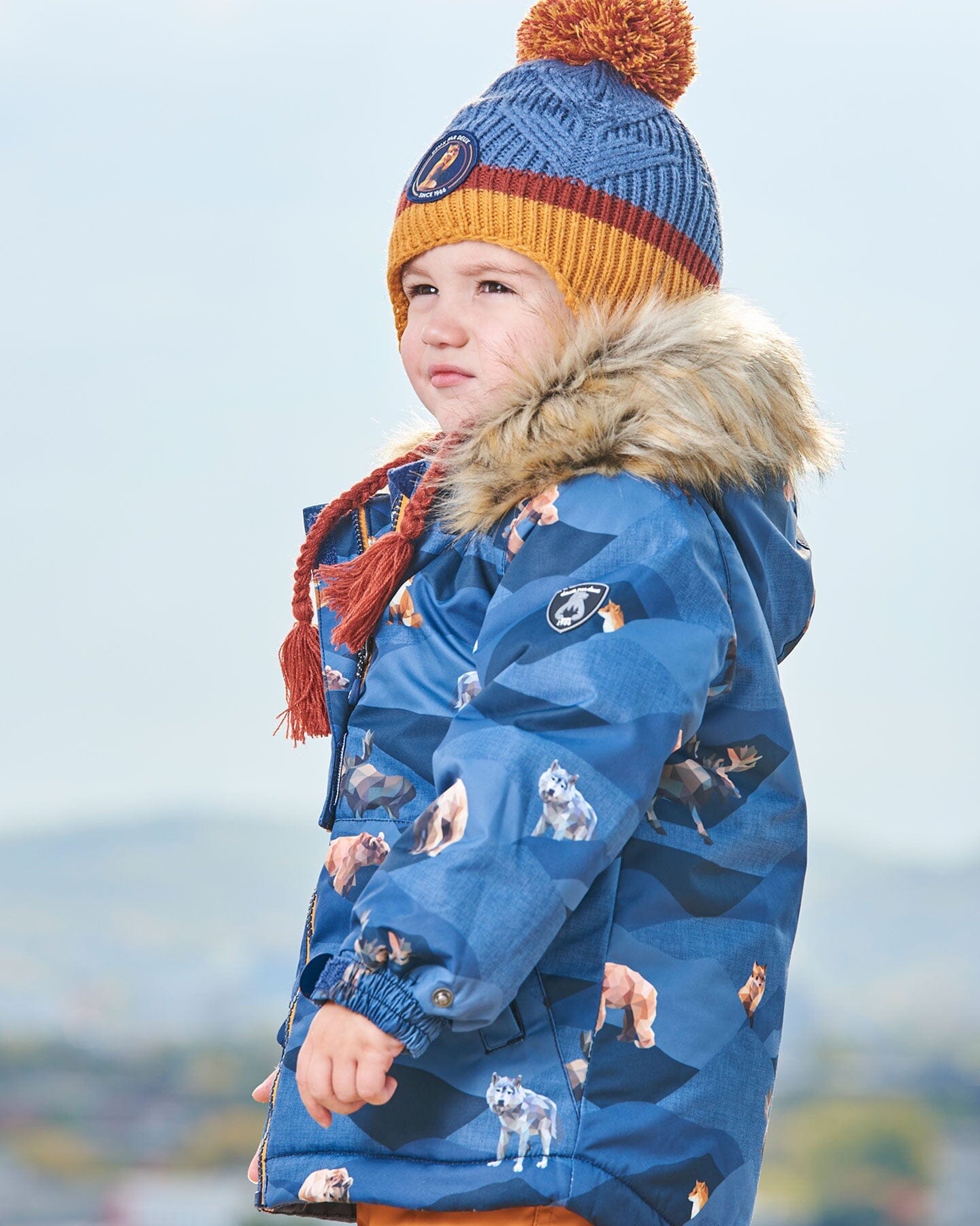Bonnet Tricoté Rayé Bleu Avec Pompon - Style Moto Suzuki - Taille Unique Pour Adulte - Hiver Sport Mécanique - 4