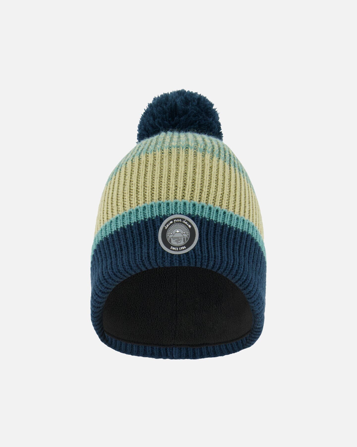 Knit Hat Blue, Green And Gray Winter Accessories Deux par Deux 