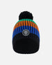 Knit Hat Multicolor With Black Pompom - G10ZR01_000