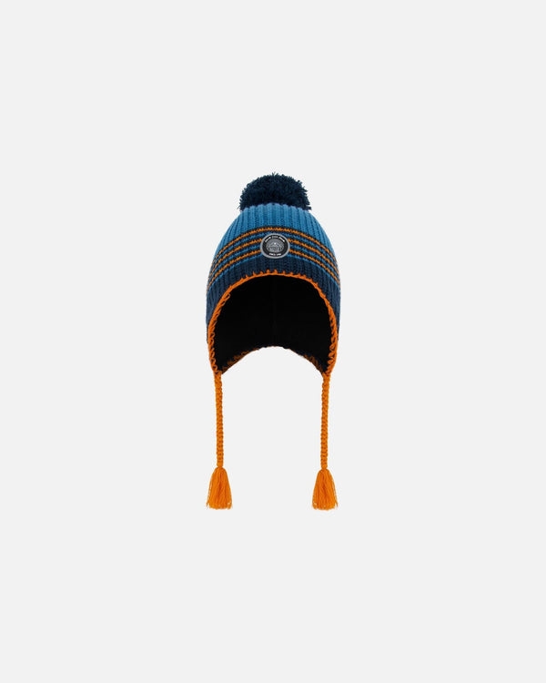 Peruvian Knit Hat Blue And Orange - G10ZS01_000
