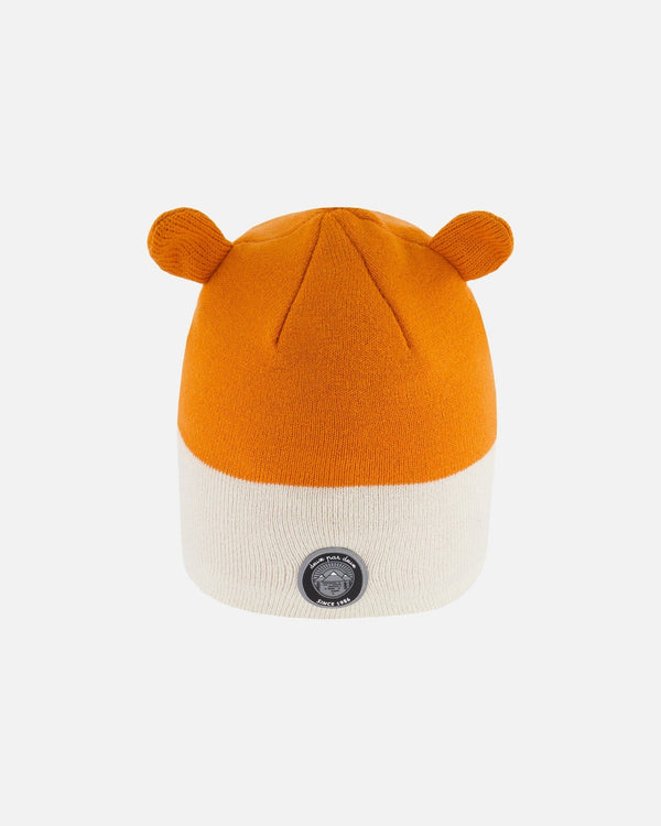 Knit Hat Orange Fox Face - G10ZS02_000