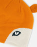 Knit Hat Orange Fox Face - G10ZS02_000