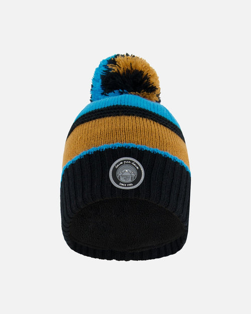 Knit Hat Blue, Black And Spice - G10ZU01_000