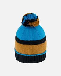 Knit Hat Blue, Black And Spice - G10ZU01_000