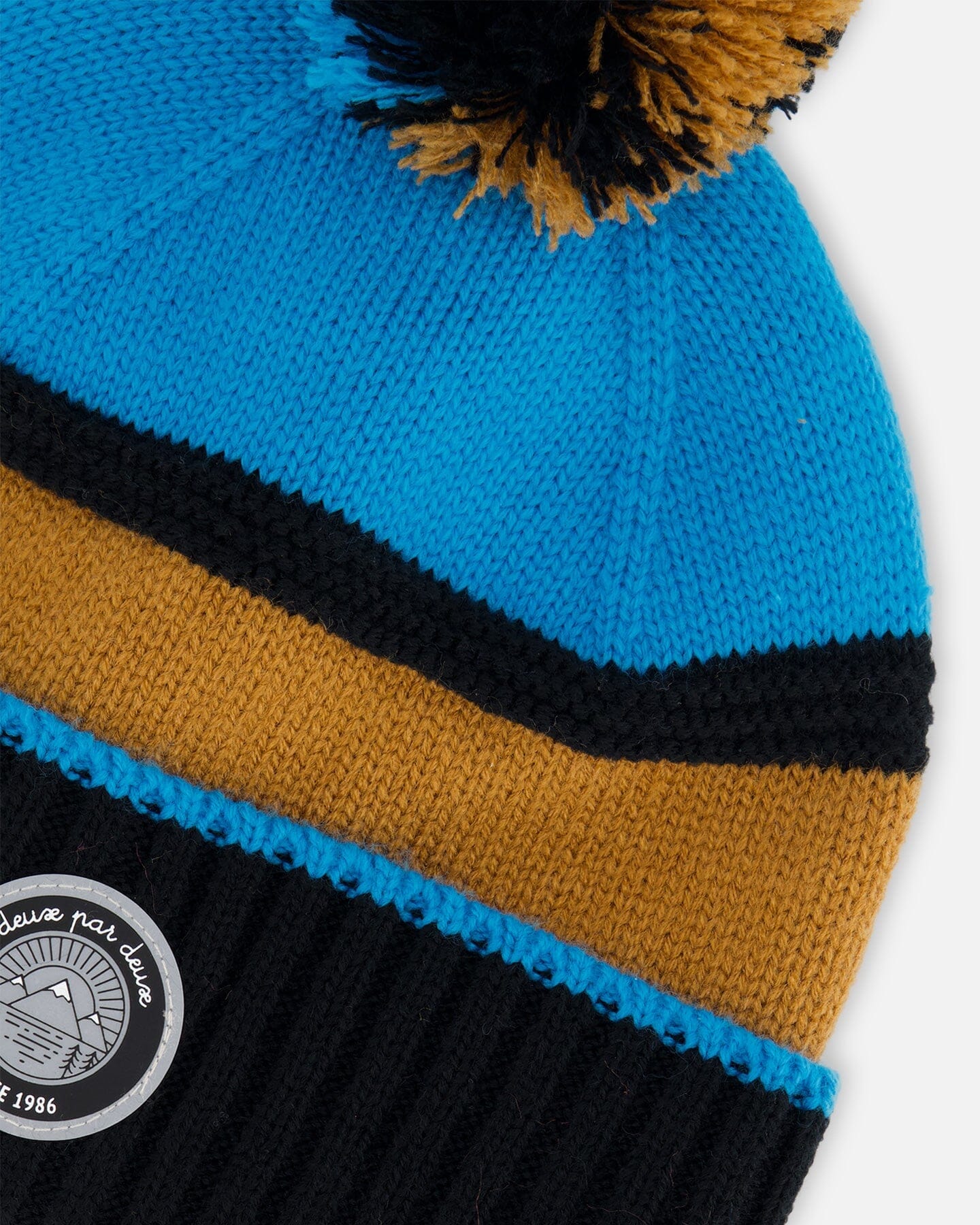 Knit Hat Blue, Black And Spice - G10ZU01_000