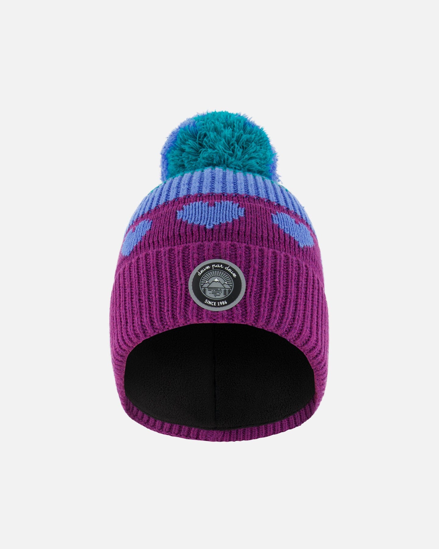 Pompom Knit Hat Gradient Mauve Winter Accessories Deux par Deux 