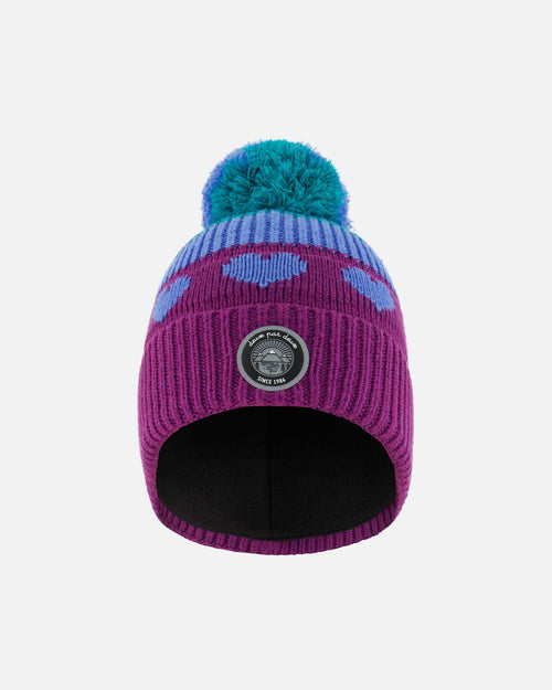 Pompom Knit Hat Gradient Mauve Winter Accessories Deux par Deux 