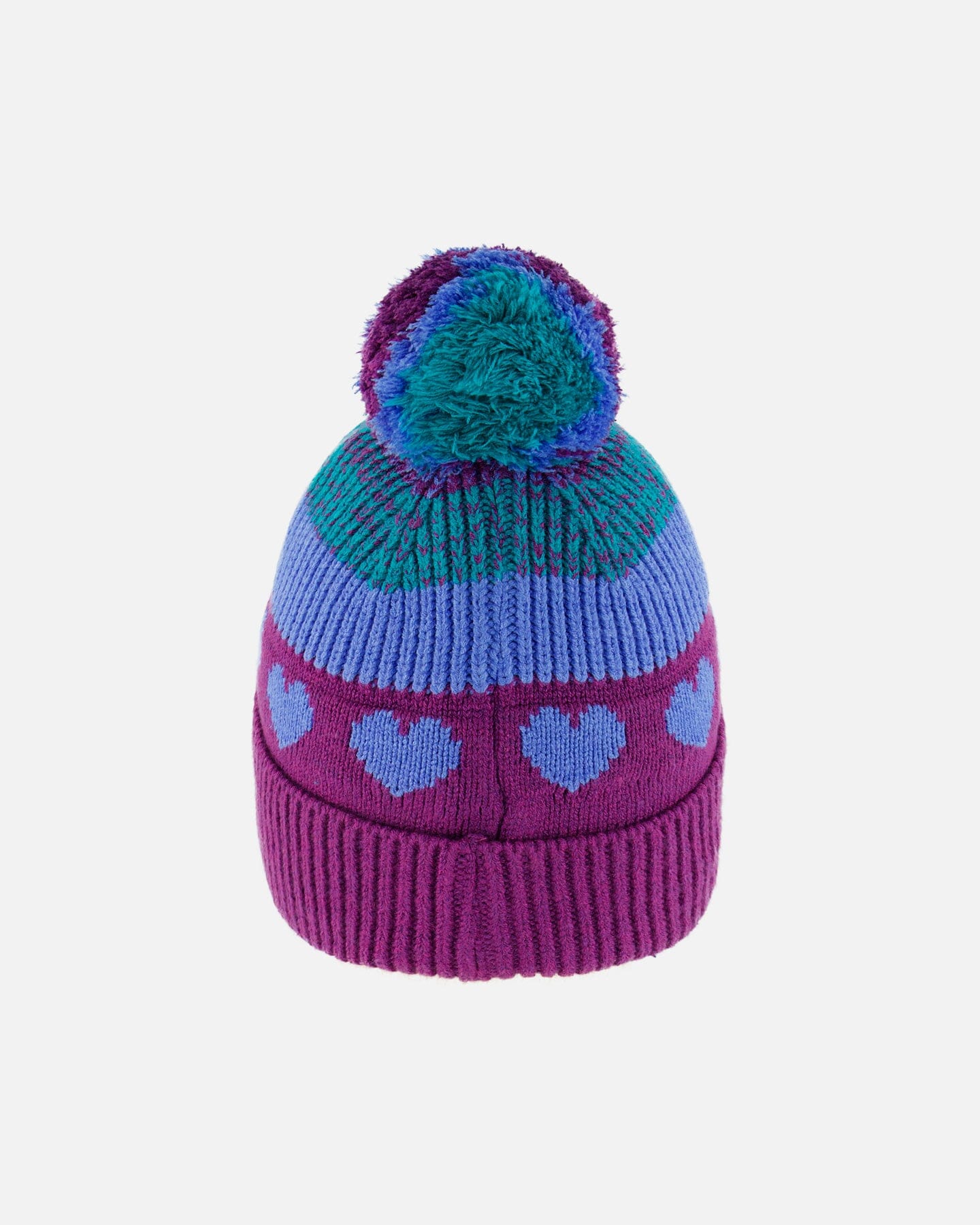 Pompom Knit Hat Gradient Mauve Winter Accessories Deux par Deux 