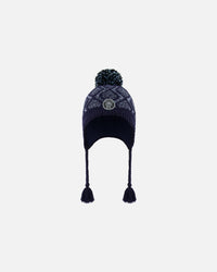 Peruvian Knit Hat Heather Blue Winter Accessories Deux par Deux 