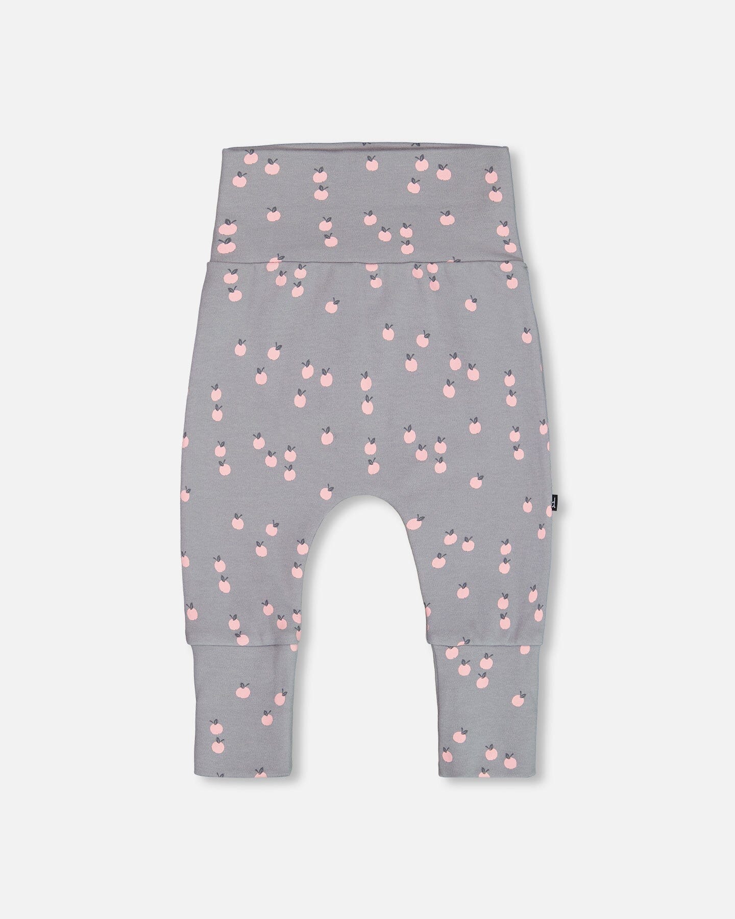 Organic Cotton Evolutive Pant Gray Printed Apples - G20A20_068