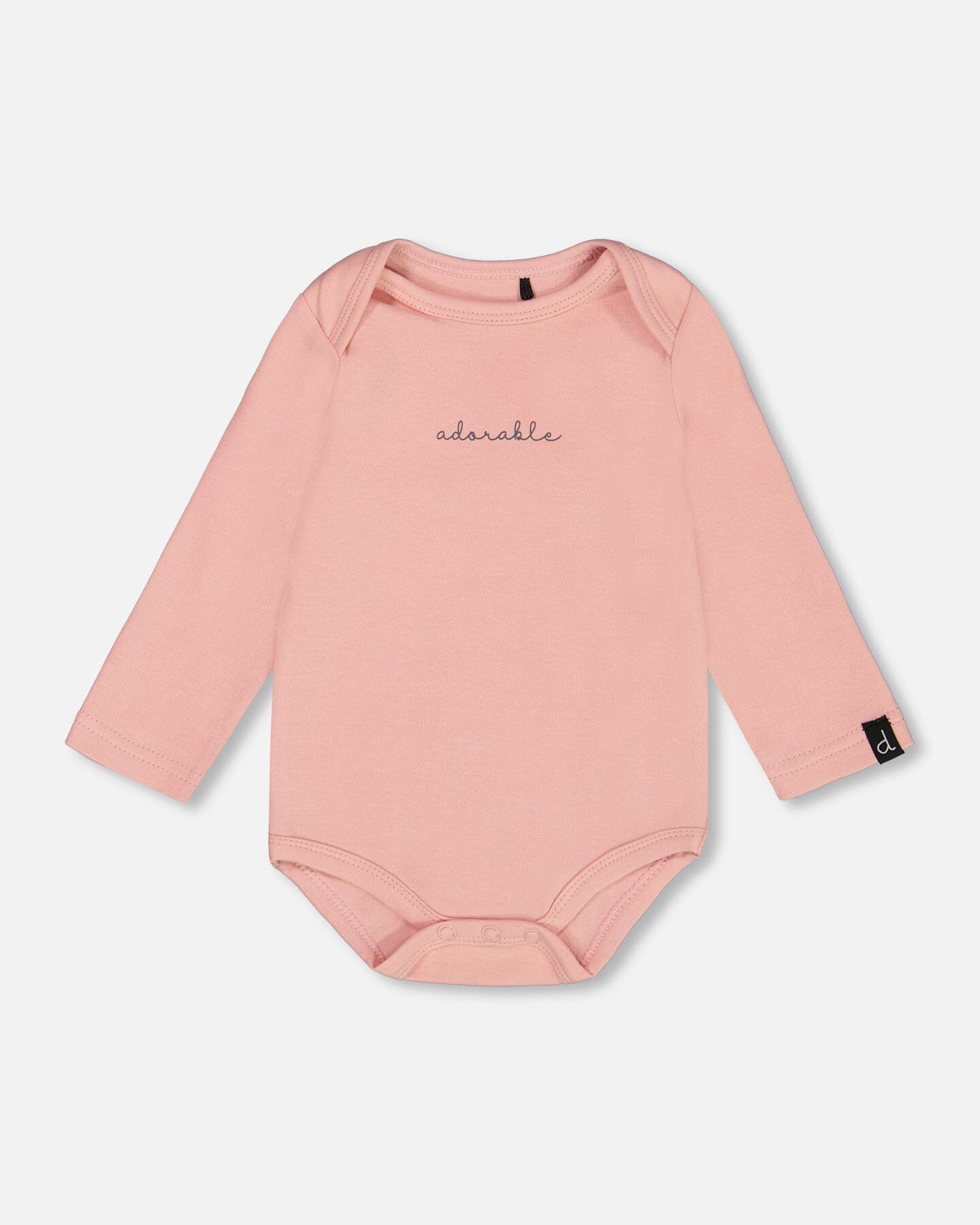 Organic Cotton Onesie With Print Light Pink - G20A70_622