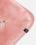 Plush Blanket With Embroidery Light Pink - G20AD_622