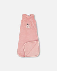 Plush Sleep Sack With Embroidery Light Pink - G20ASB_622