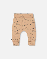 Organic Cotton Evolutive Pant Sand Printed Mountains - G20C20_049