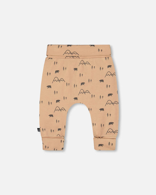 Organic Cotton Evolutive Pant Sand Printed Mountains - G20C20_049