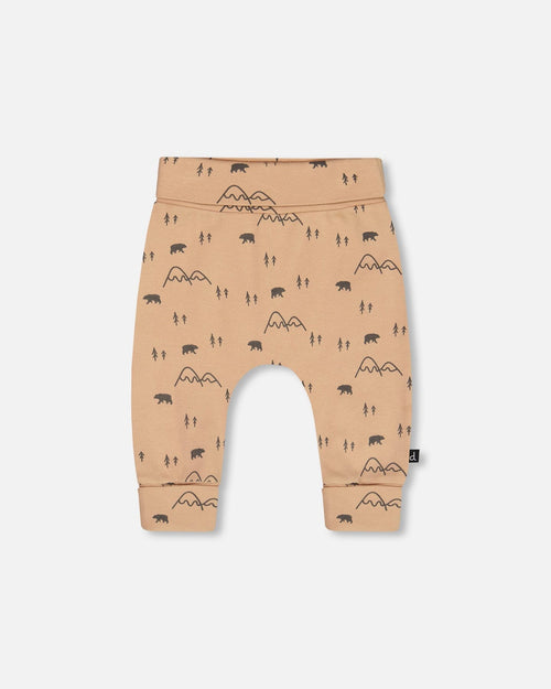 Organic Cotton Evolutive Pant Sand Printed Mountains - G20C20_049