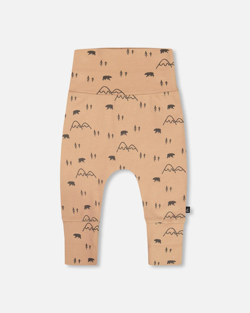 Organic Cotton Evolutive Pant Sand Printed Mountains - G20C20_049