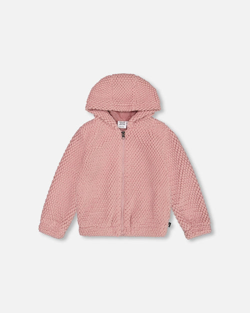 Hooded Plush Vest Dusty Pink - G20E30_662