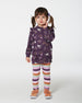 Tunic Mauve Printed Cats And Striped Leggings Set Sets Deux par Deux 