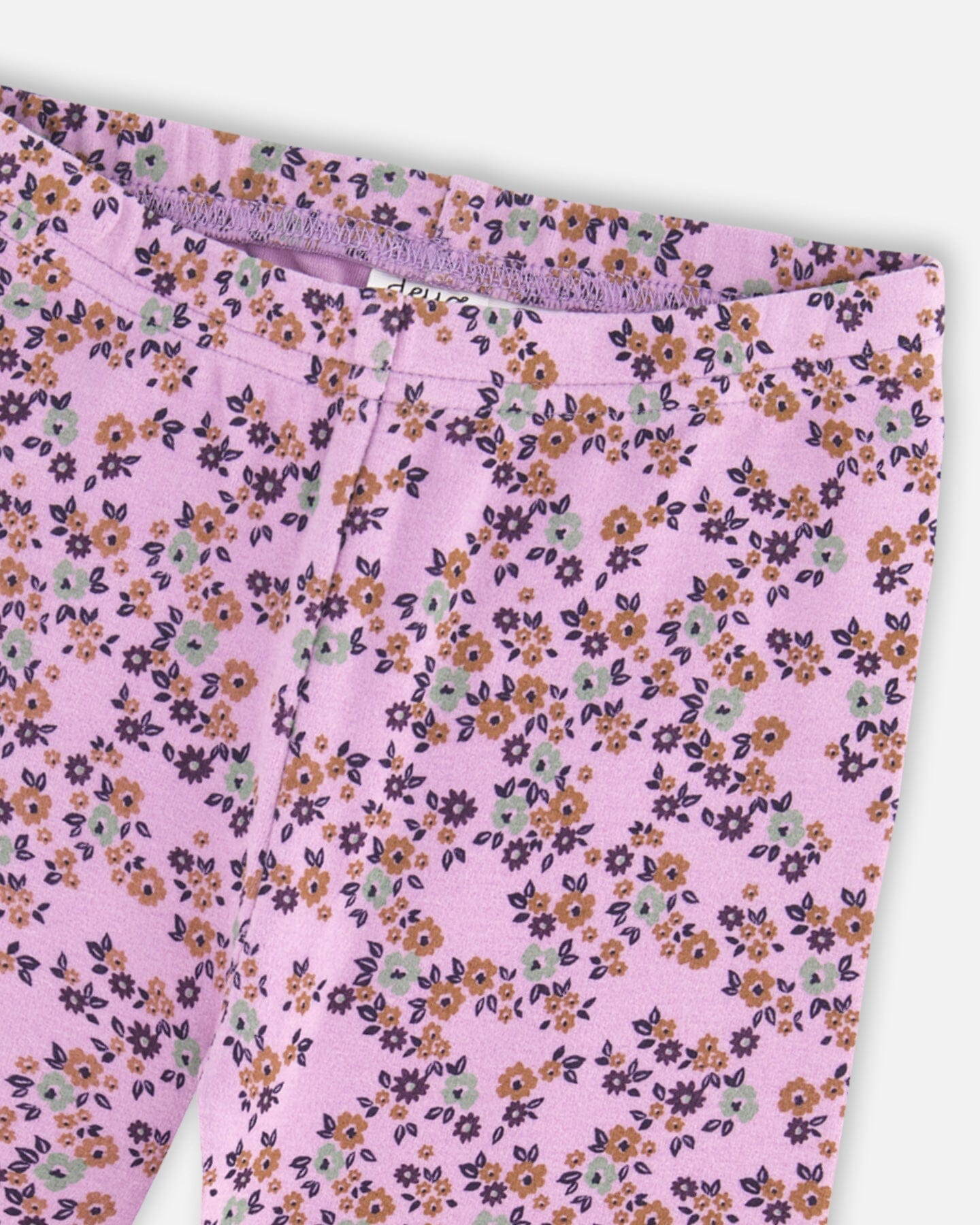 Tunic And Printed Leggings Set Lilac Mini Flowers - G20F12_045