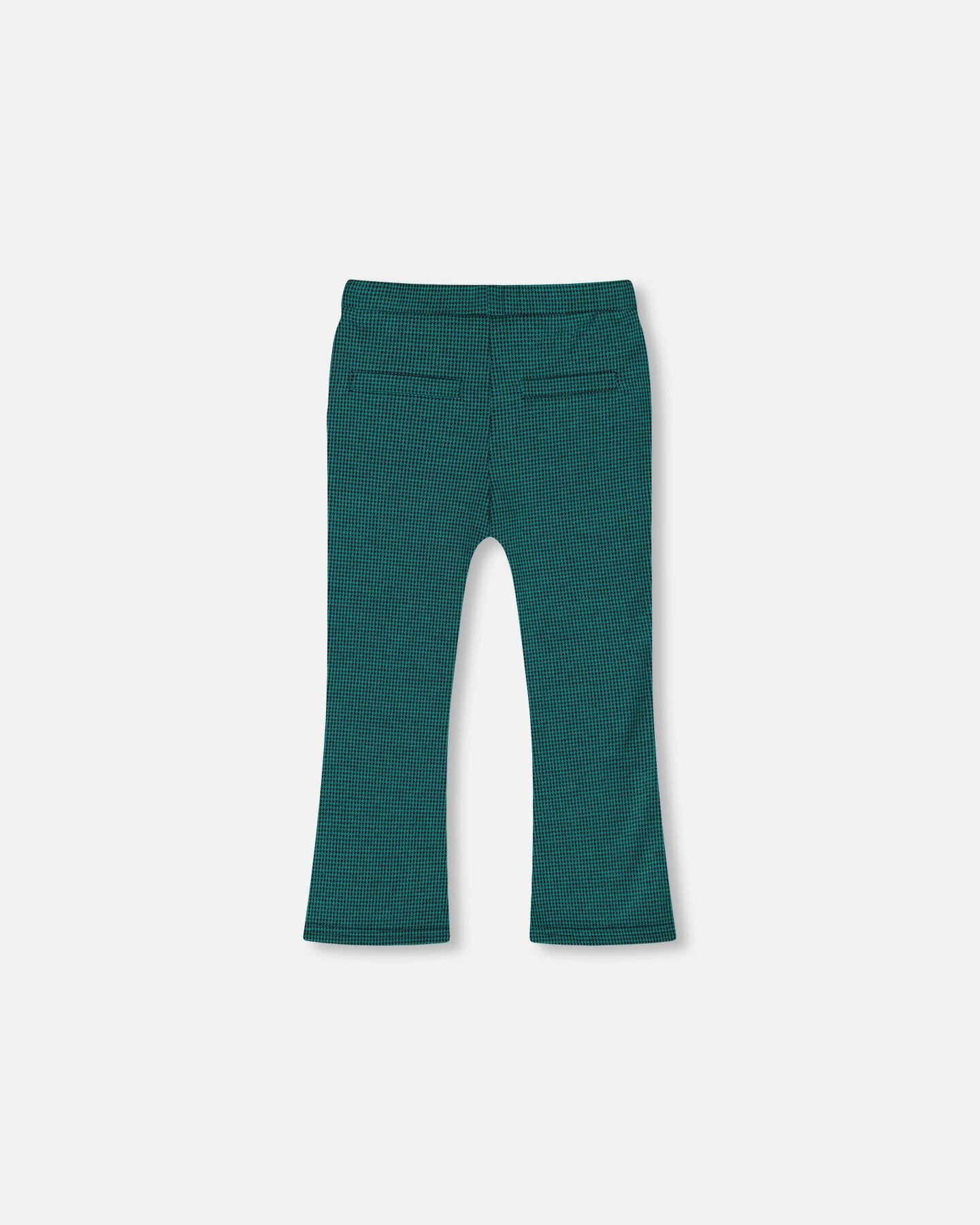 Bootleg Stretch Pant Houndstooth Teal - G20G20_064