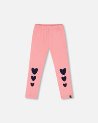 Organic Cotton Legging With Knee Print Pink - G20G61_655