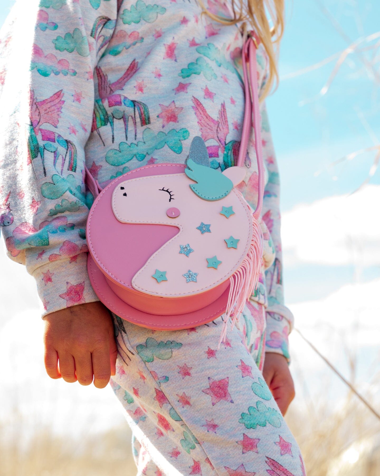 Pu Unicorn Bag Pink Accessories Deux par Deux 