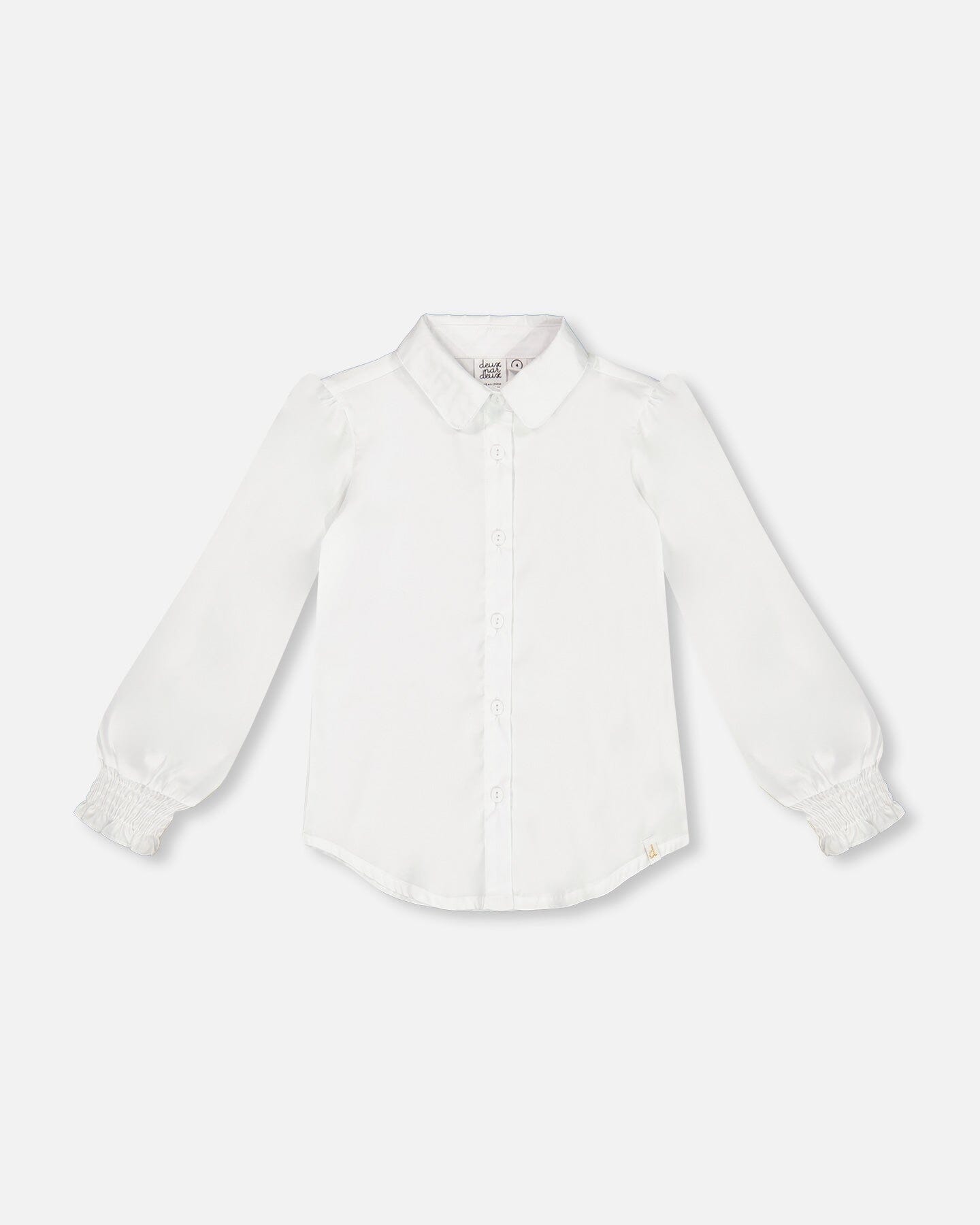 Long Sleeve Button Front Shirt Off White - G20H15_100