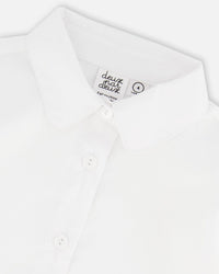 Long Sleeve Button Front Shirt Off White - G20H15_100