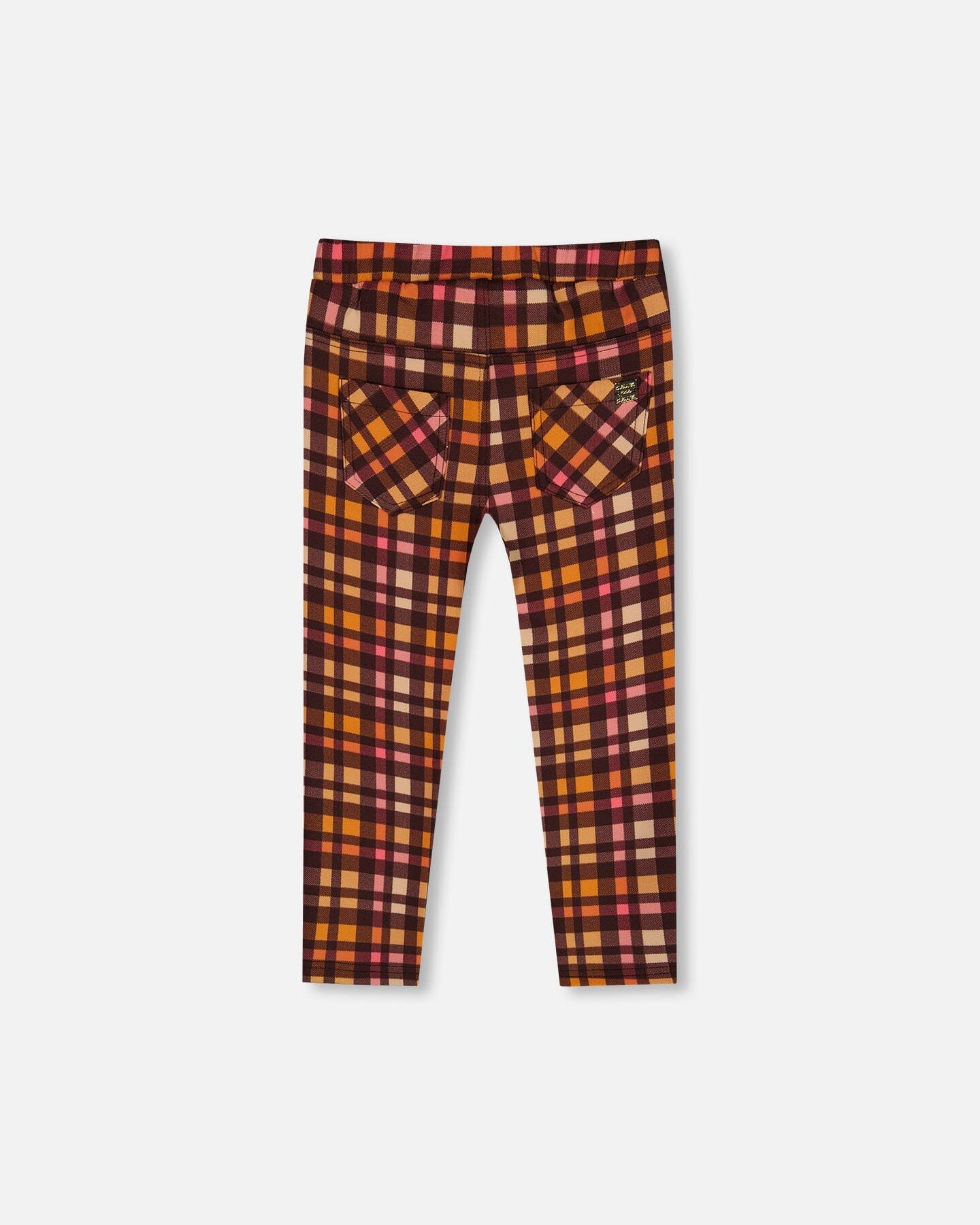 Milano Treggings Plaid Magenta And Brown - G20H22_080