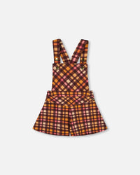 Milano Shortall Plaid Magenta And Brown - G20H40_080