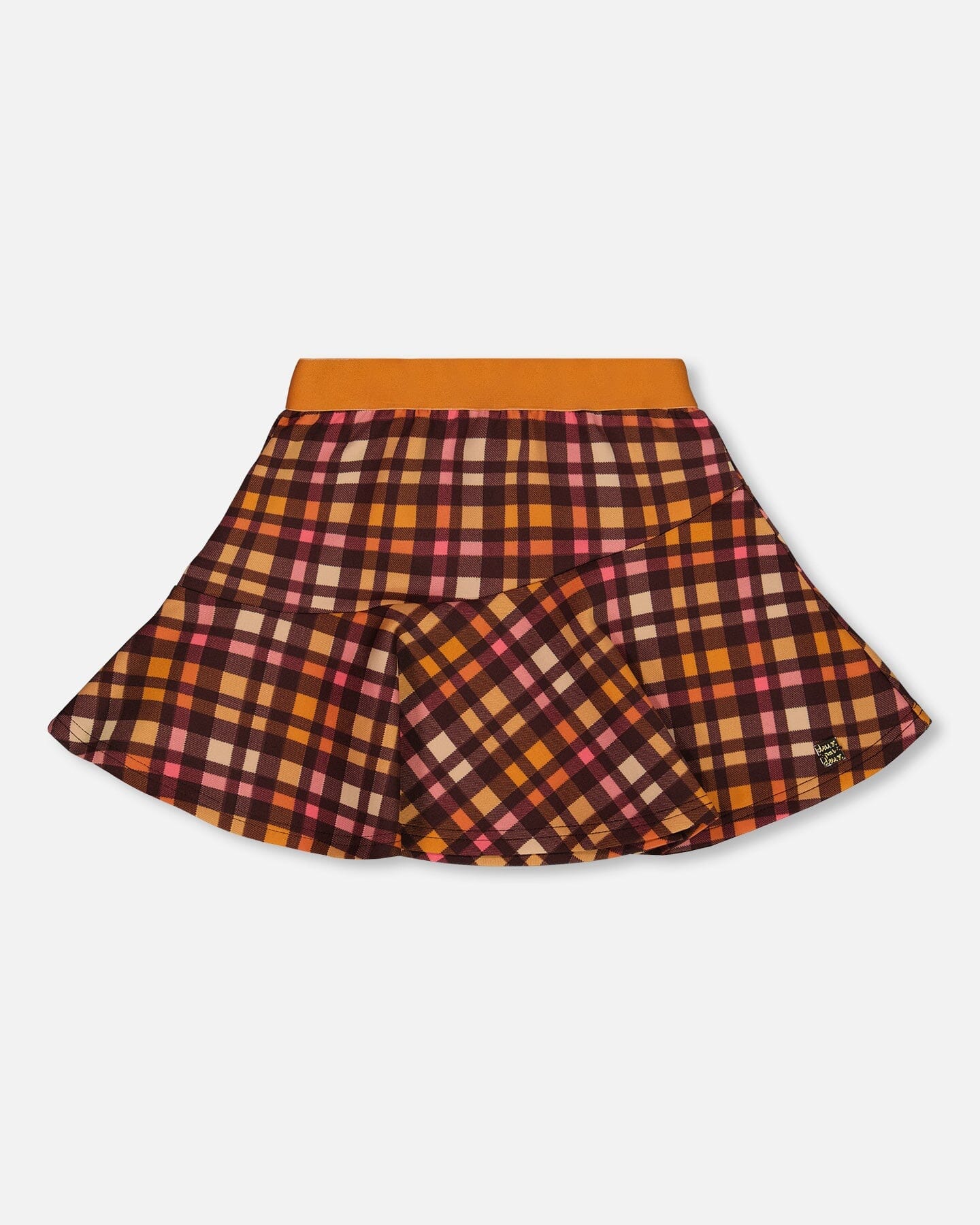 Milano Skirt Plaid Magenta And Brown - G20H80_080