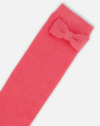 Bow Knee Socks Magenta - G20HS_669