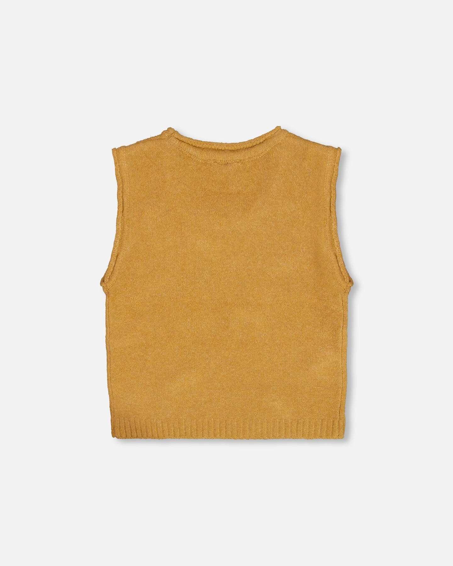 Knit Vest With Bows Golden Brown - G20HT30_854