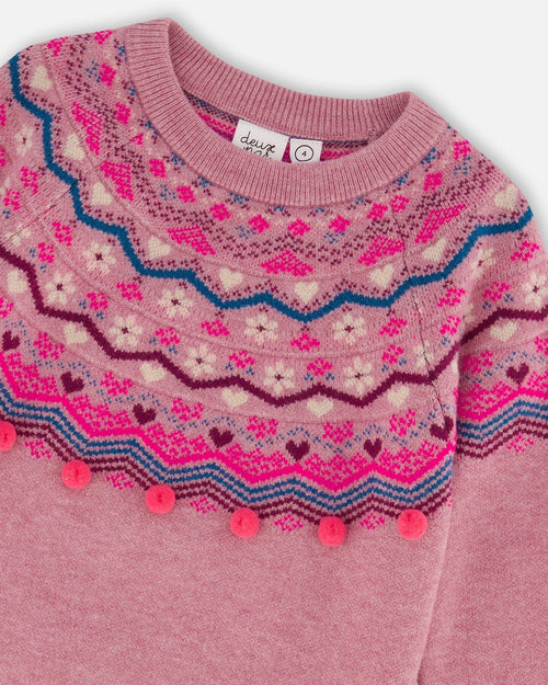 Fairisle Sweater Lavender - G20IT72_539