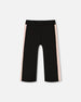 Cropped Wide Leg Pant With Contrast Band Black - G20J20_999