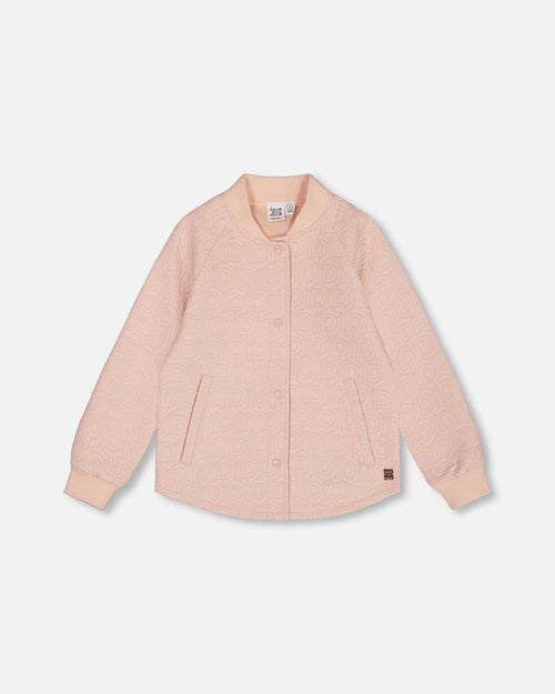 Quilted Long Sleeve Overshirt Light Pink - G20J50_648