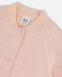 Quilted Long Sleeve Overshirt Light Pink - G20J50_648