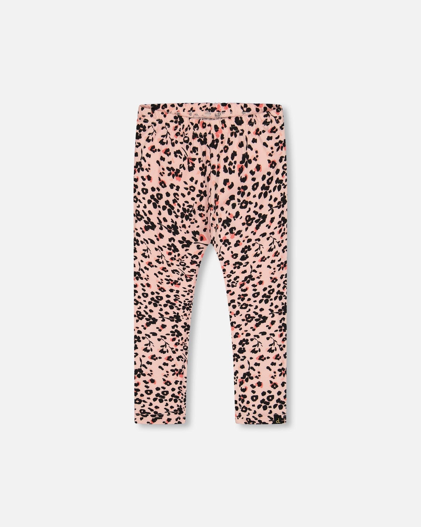 Leggings Pink Printed Leopard Flowers - G20J61_084