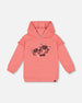 Super Soft Hooded Tunic With Frill Coral - G20J76_674