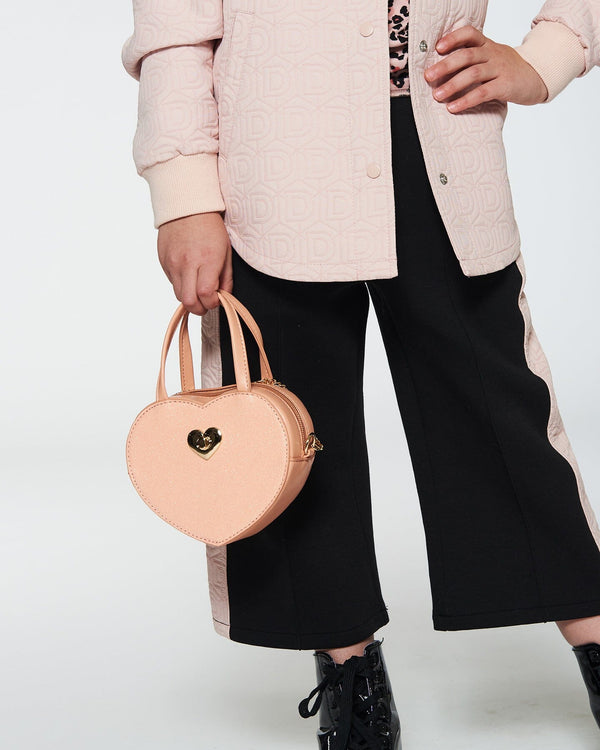 Pu Heart Bag Light Pink Accessories Deux par Deux 