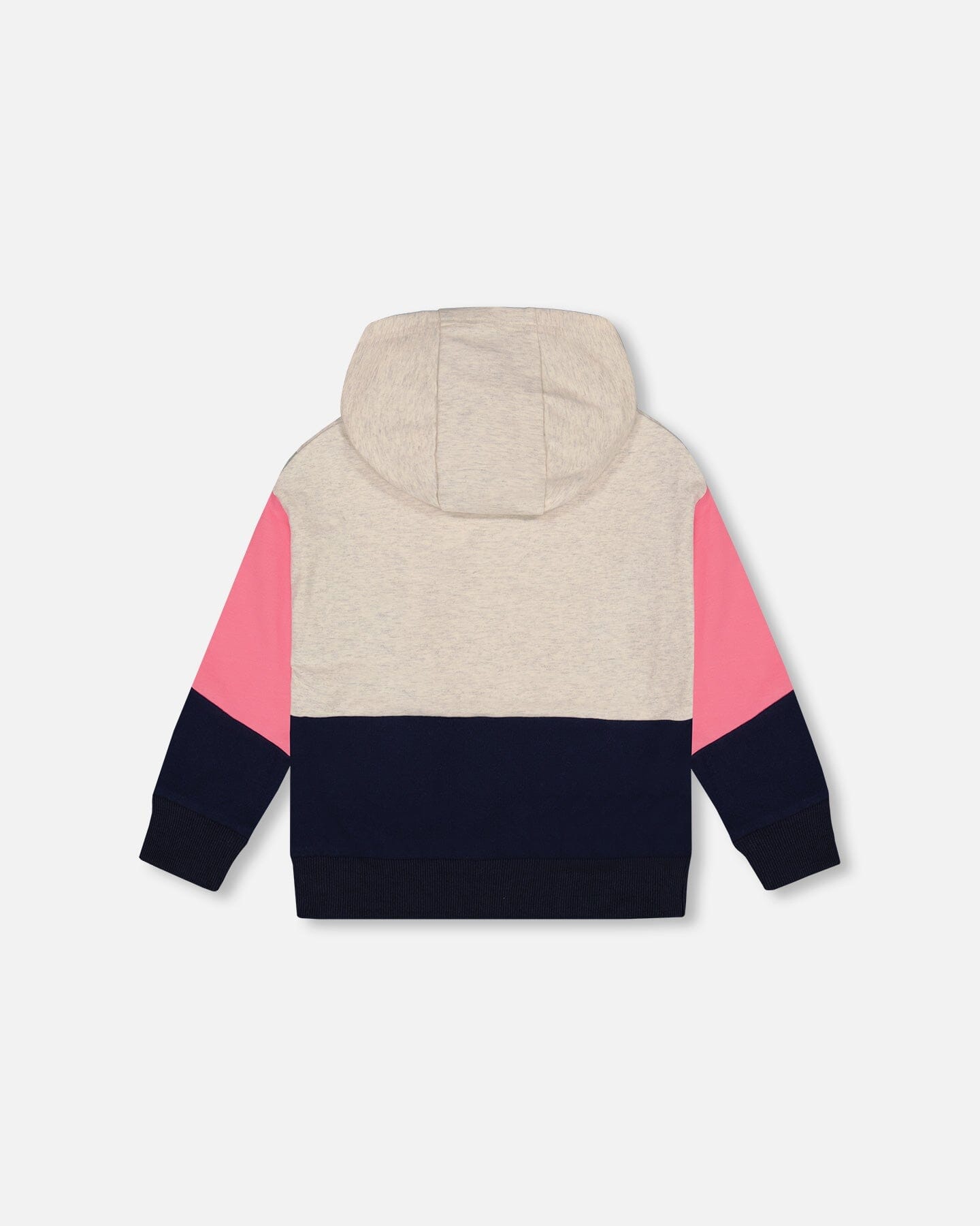 Hooded Sweatshirt Colorblock Beige, Navy And Pink - G20K30_000