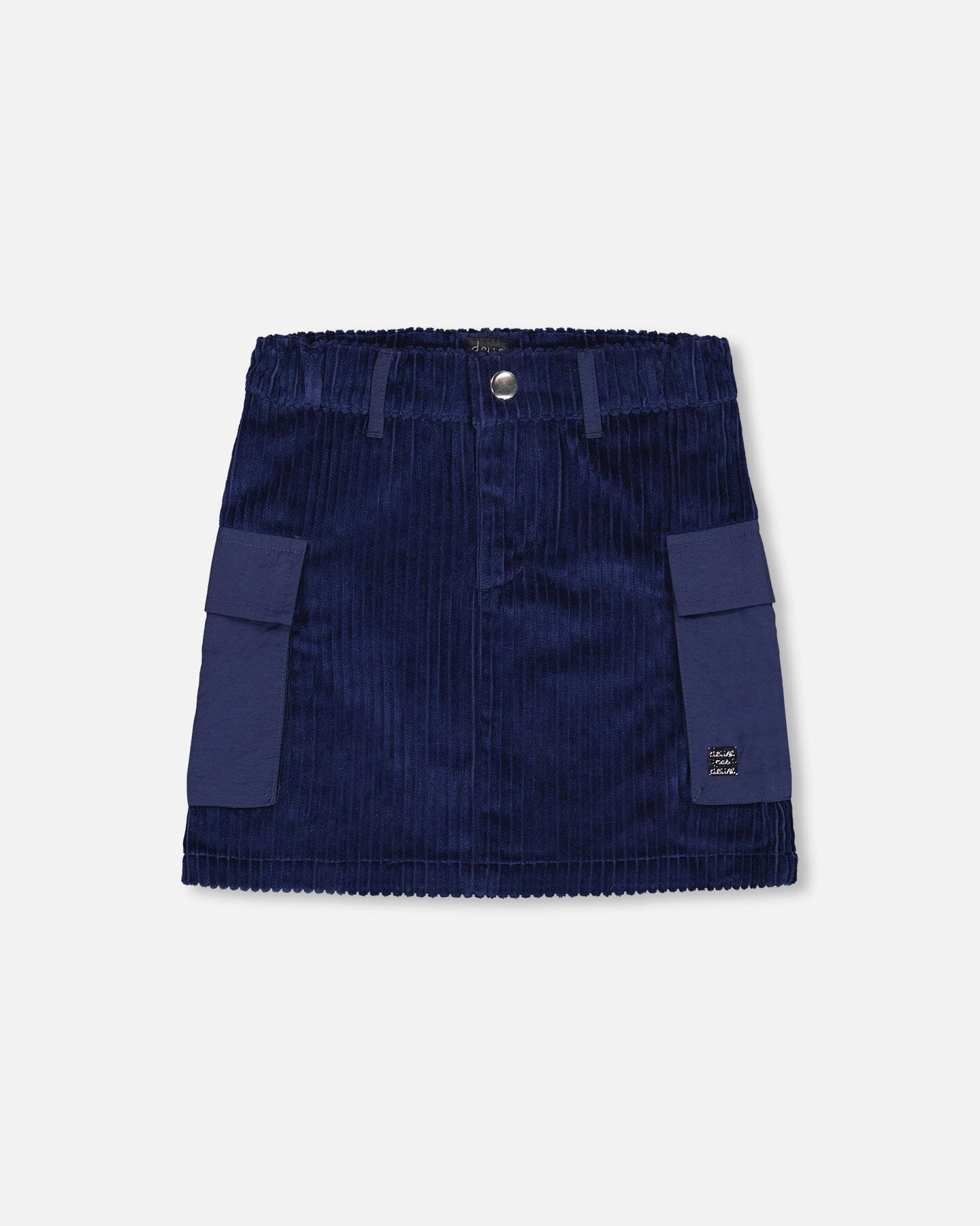 Corduroy Cargo Pocket Skirt Navy - G20K80_481