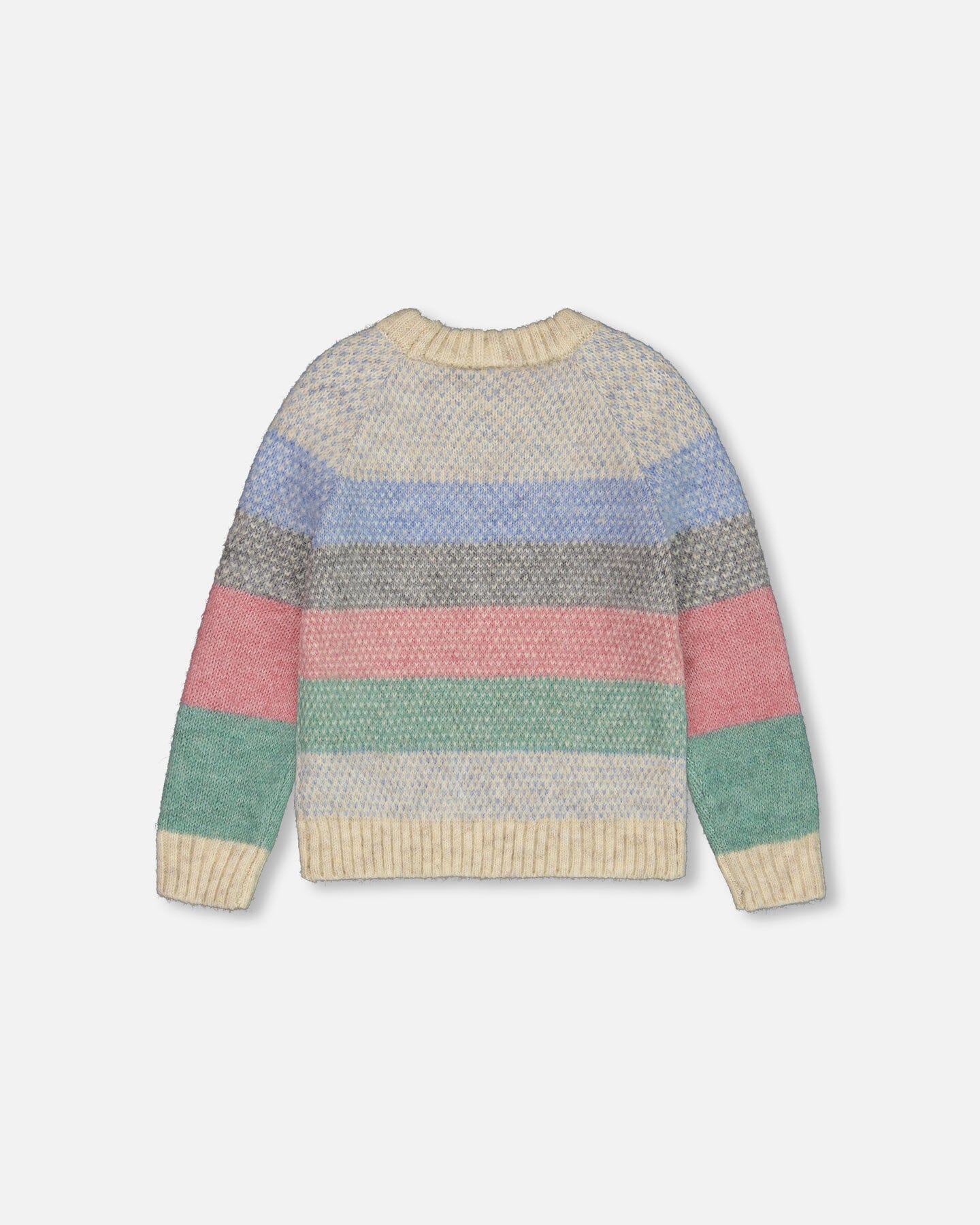 Horizontal Stripe Sweater Beige, Blue And Pink - G20KT73_000