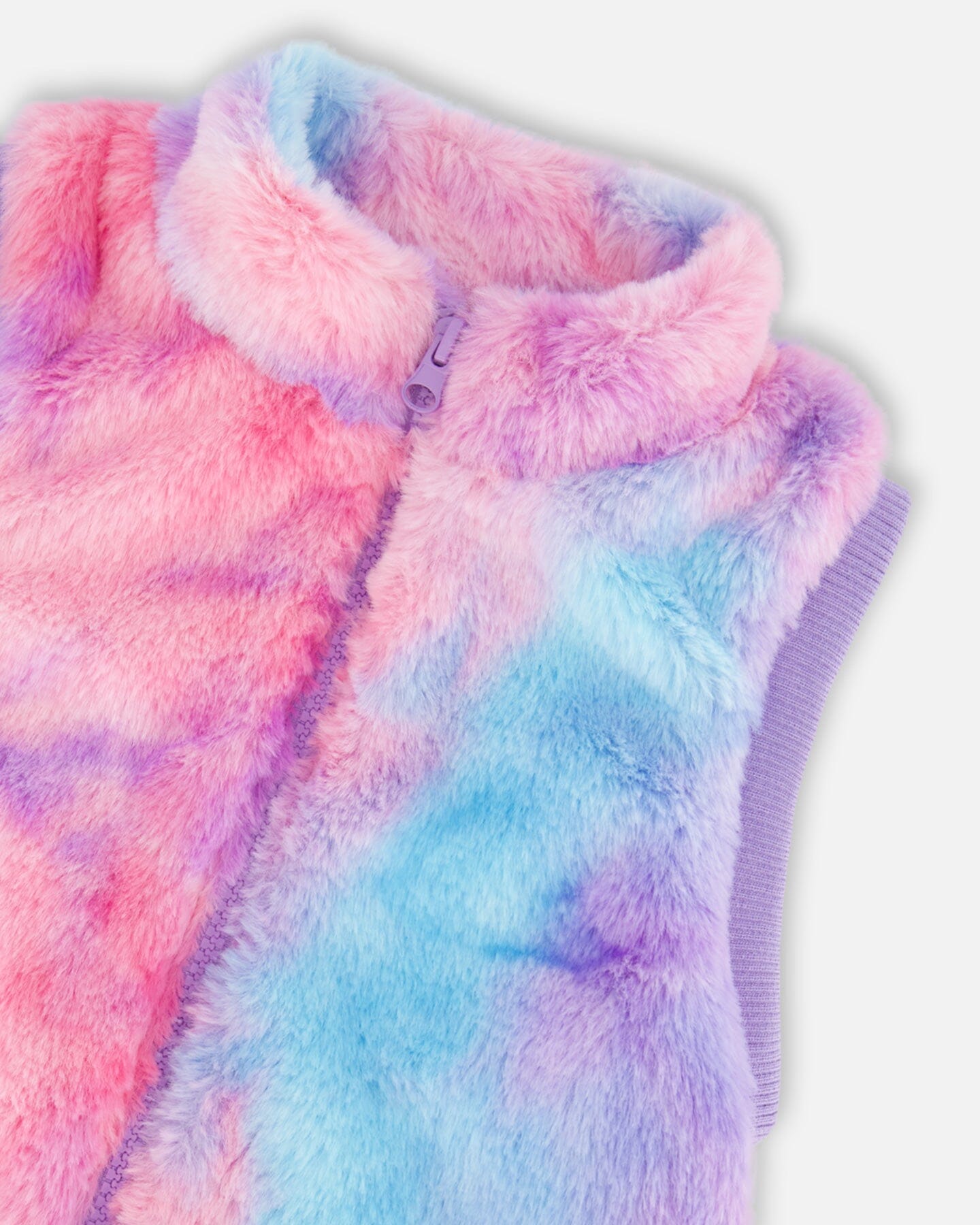 Faux Fur Sleeveless Vest Multicolor Sweaters & Hoodies Deux par Deux 