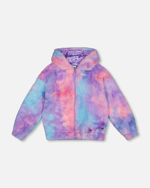 Faux Fur Hooded Cardigan Multicolor - G20L50_000