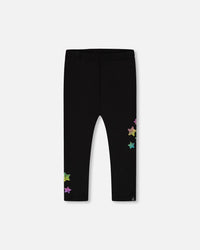 Leggings Black Printed Stars - G20L60_999