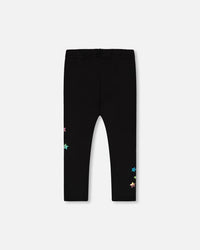 Leggings Black Printed Stars - G20L60_999