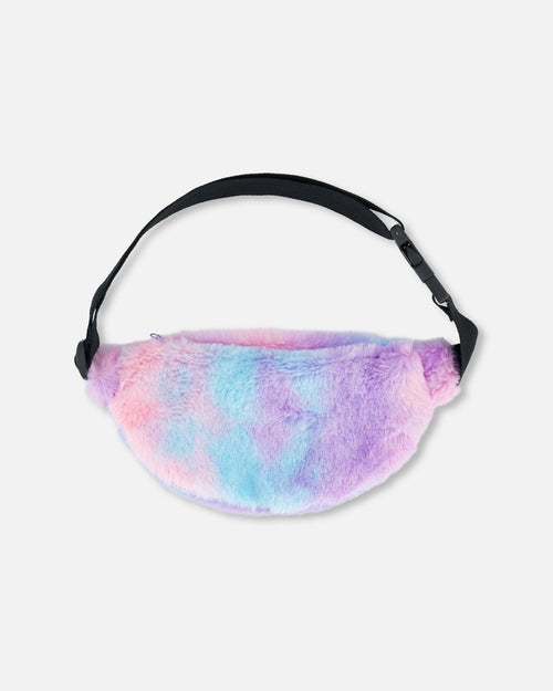 Faux Fur Fanny Bag Multicolor Accessories Deux par Deux 