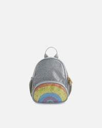 Back Pack With Rainbow Pocket Silver - G20LSD_000